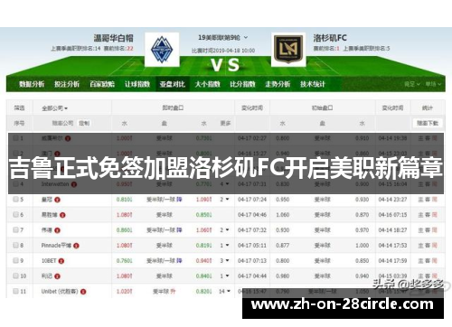 吉鲁正式免签加盟洛杉矶FC开启美职新篇章